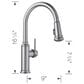 Blanco Empressa Pull-Down Kitchen Faucet 1.5 GPM in PVD Steel, , large