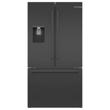 Bosch 36" French Door Bottom Mount Refrigerator in Black Stainless Steel, , large