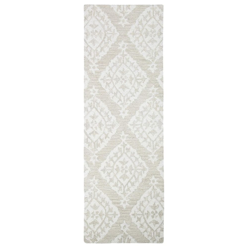 Safavieh Micro-Loop Geometric 2"3" x 7" Beige Runner, , large