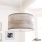Hunter Solhaven 2-Light Mini Pendant with Light Gray Oak Shade in Brushed Nickel, , large
