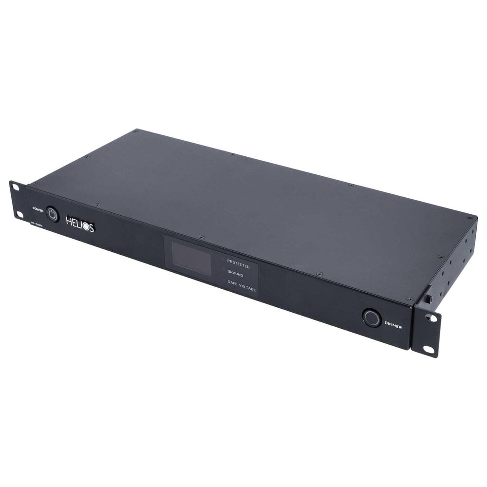 Helios 8-Outlet Rack Mountable Non Sacrificial Surge Protector in Black, , large