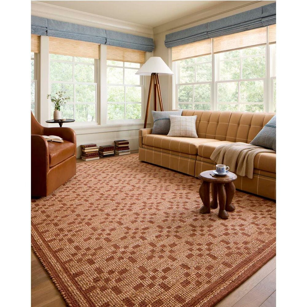 Chris Loves Julia x Loloi Judy 8&#39;6&quot; x 11&#39;6&quot; Natural and Spice Area Rug, , large