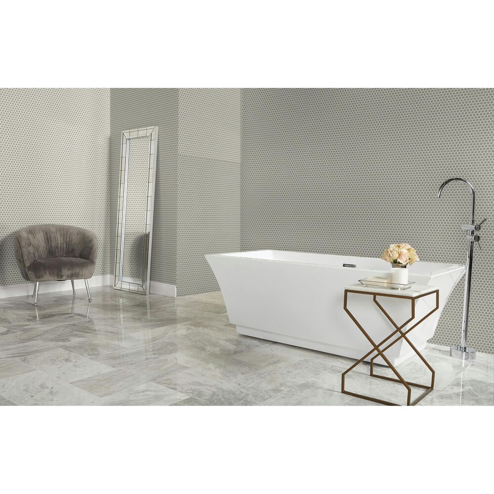 Dal-Tile Color Wheel Architectural Gray 13&quot; x 11&quot; Ceramic Mosaic Sheet, , large