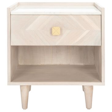 Safavieh Bora Nightstand in White Wash, , large