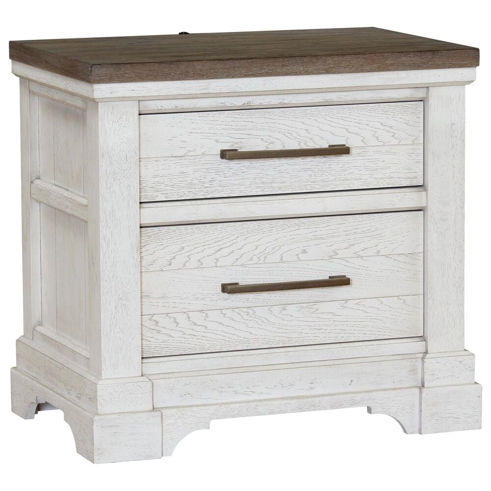 Sasha Lee 4 Piece Queen Storage Bedroom Set in 2 Tone Hickory, , large