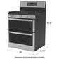 GE Profile 30" Free-Standing Gas Double Oven Convection Range with No Preheat Air Fry in Stainless Steel, , large