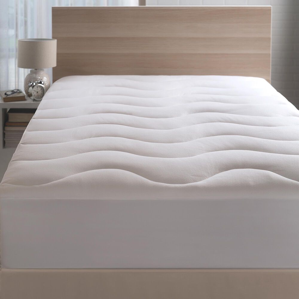 Allied Home Coolmax Queen Mattress Pad in White, , large