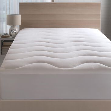 Allied Home Coolmax Queen Mattress Pad in White, , large
