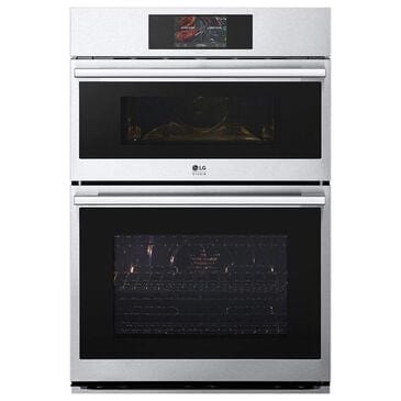 LG Studio 30" Combination Double Electric Wall Oven with Convection in Stainless Steel, , large