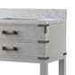 Lexora Home Norwalk 80" Double Bathroom Vanity in White Oak with White Carrara Marble Top and Rectangle Sink, , large