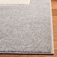 Safavieh Carousel CRK165 5"3" Square Grey and Ivory Kids Area Rug, , large