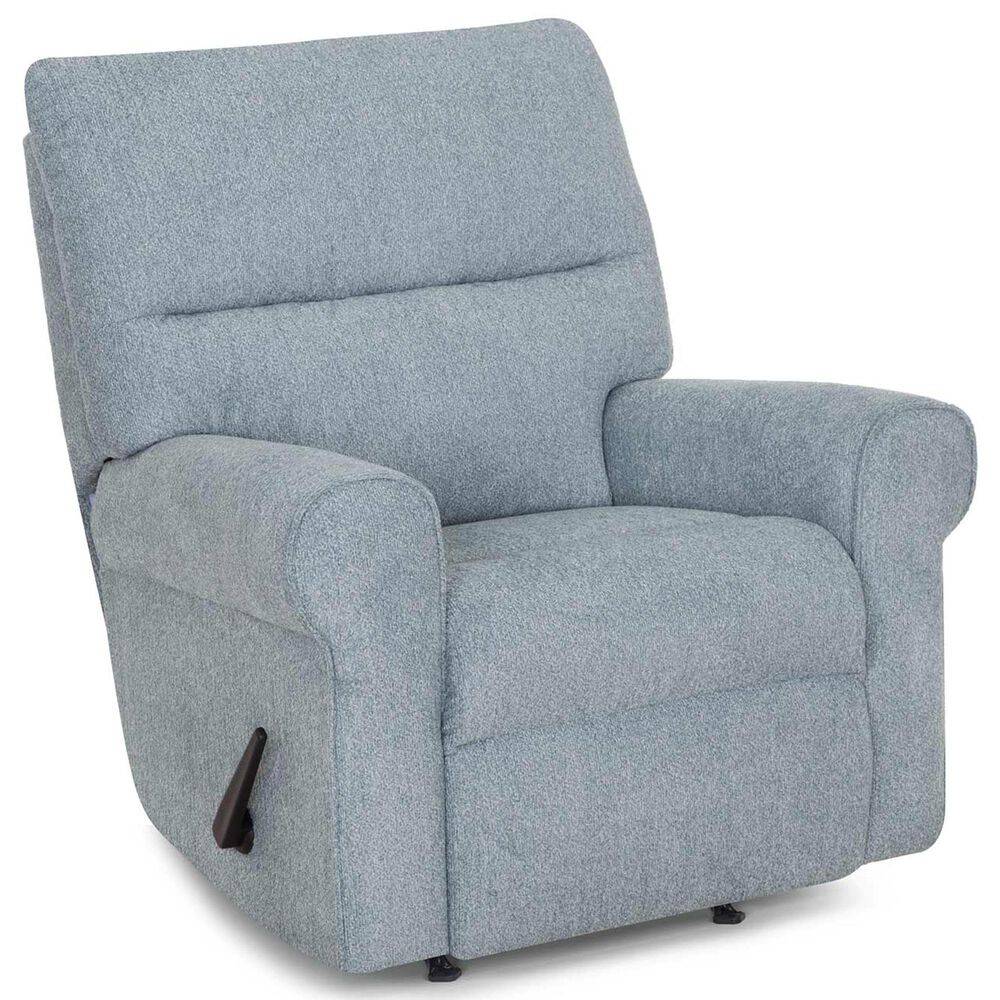 Moore Furniture Morgan Manual Rocker Recliner in Cakepop Chambray, , large