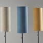 Adesso Trudy Floor Lamp with Natural Shade in Black and Walnut, , large