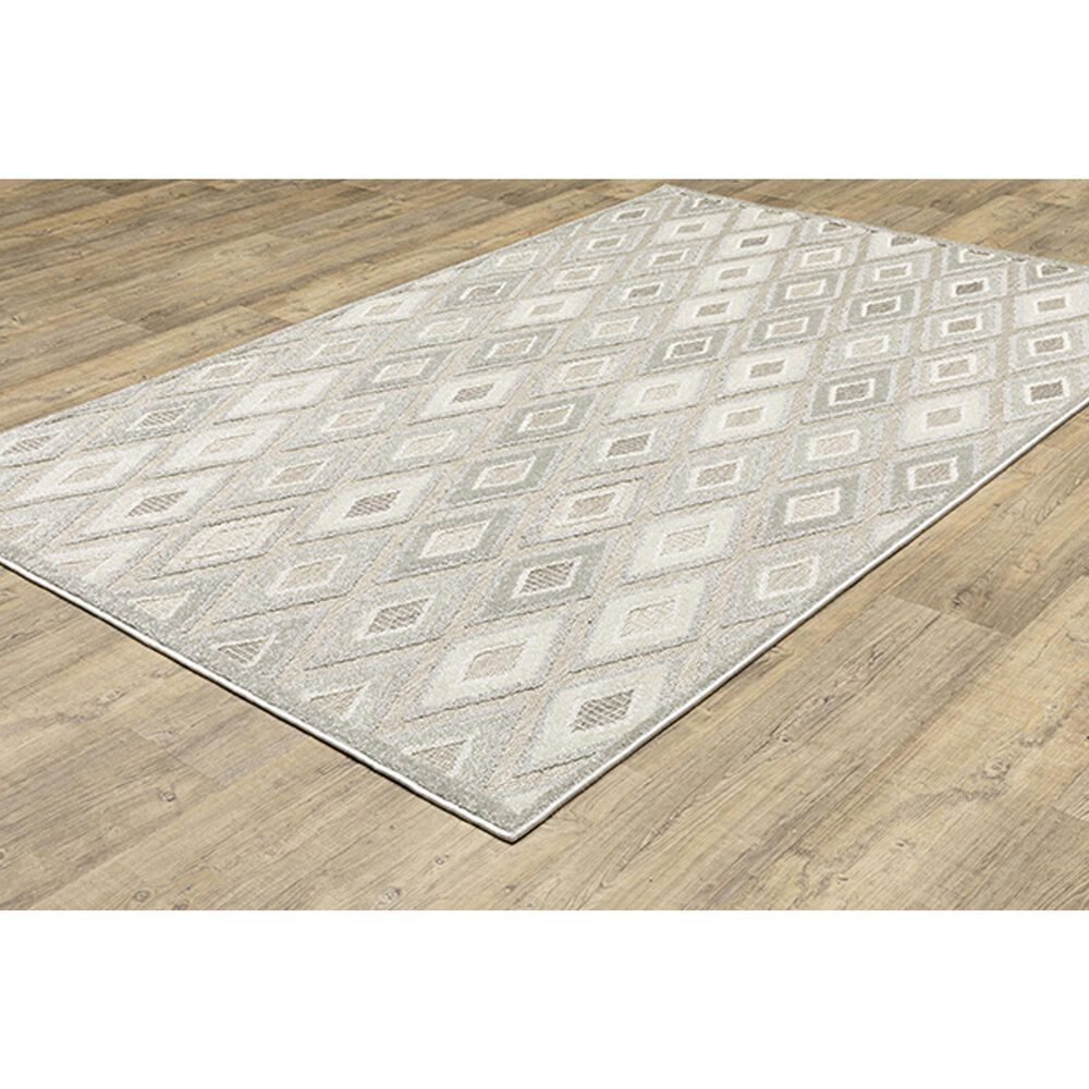 Oriental Weavers Tangier TAN02 3&#39;3&quot; x 5&#39; Beige Area Rug, , large