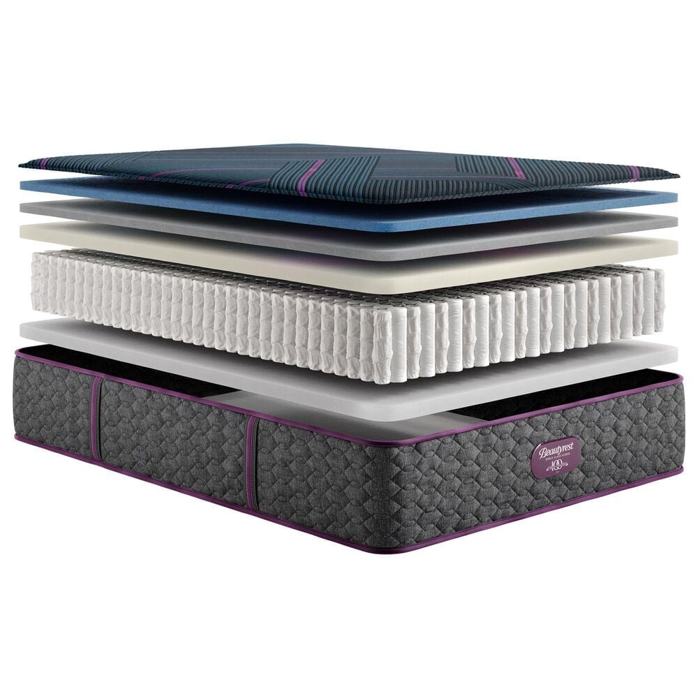 Beautyrest World Class Hybrid Level Three Firm Twin Mattress with High Profile Box Spring, , large
