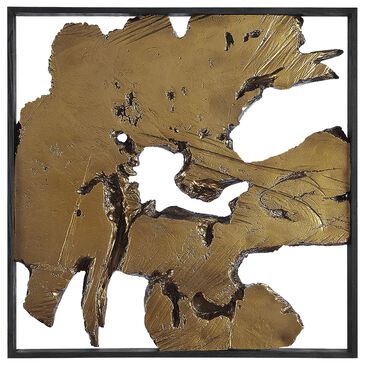 Signature Design by Ashley Fabiana 26" x 26" Wall Decor in Black and Gold, , large
