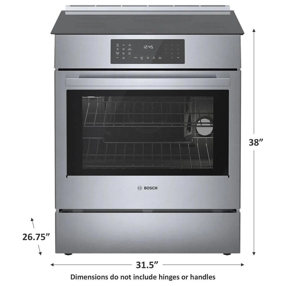 Bosch 800 Series 30&quot; Slide-in Electric Induction Range in Stainless Steel, , large