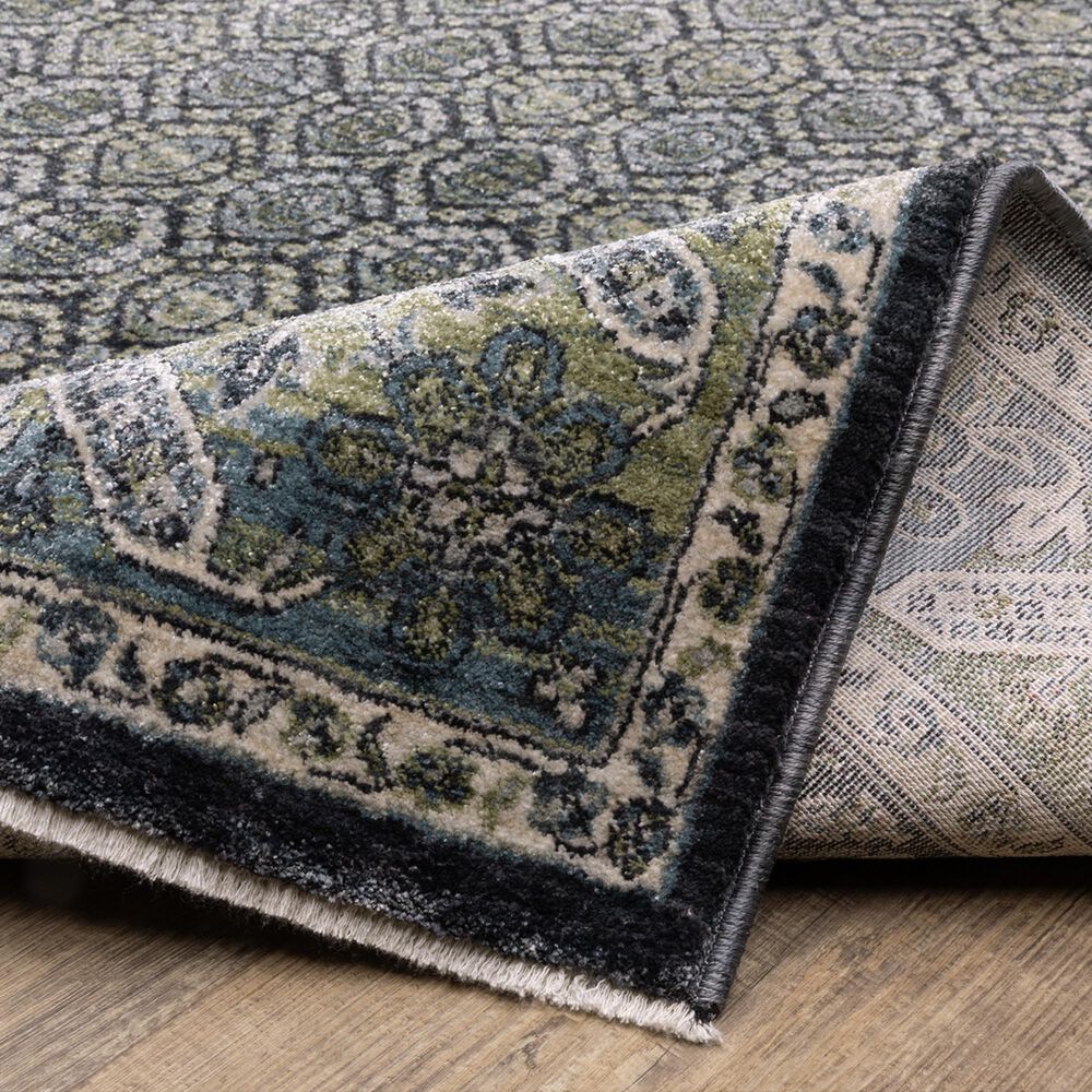 Oriental Weavers Eliana Blue and Green 6&#39;7&quot; x 9&#39;6&quot; Area Rug, , large