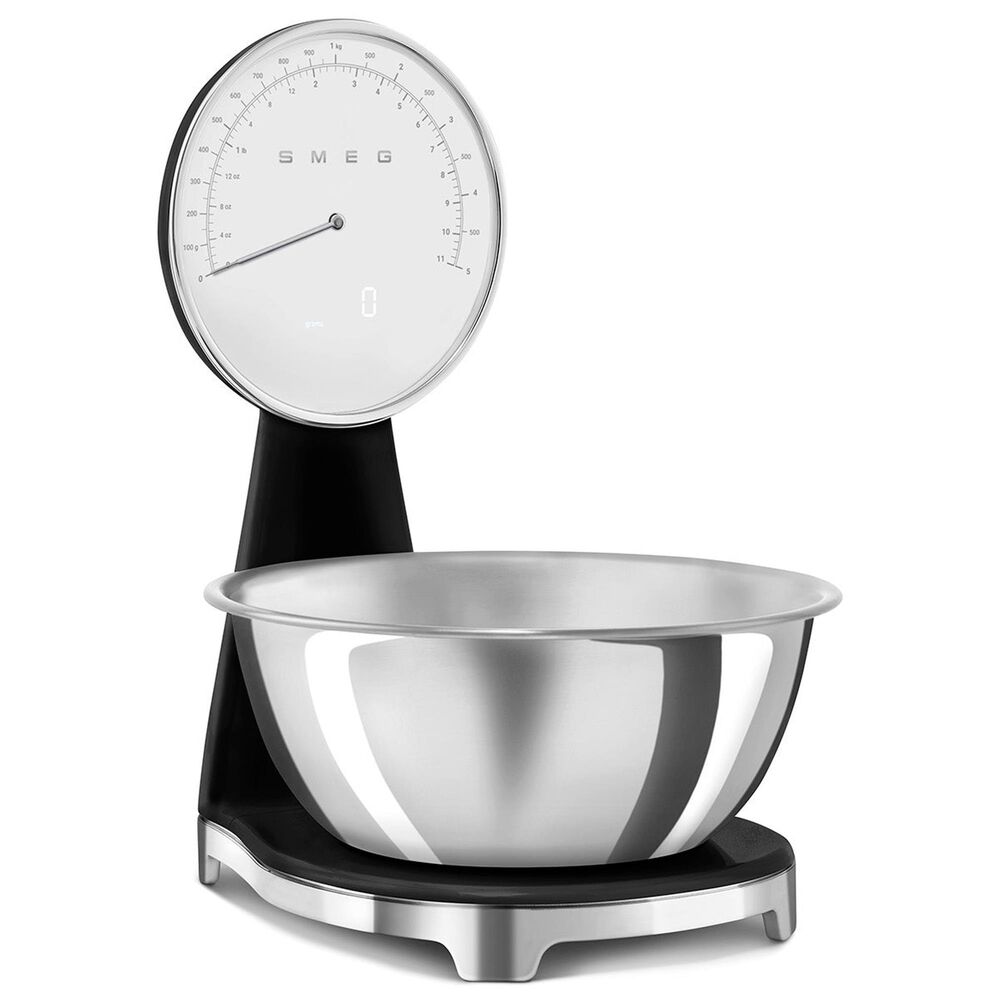 SMEG 50&#39;s Retro Style Kitchen Scale in Black and Chrome, , large