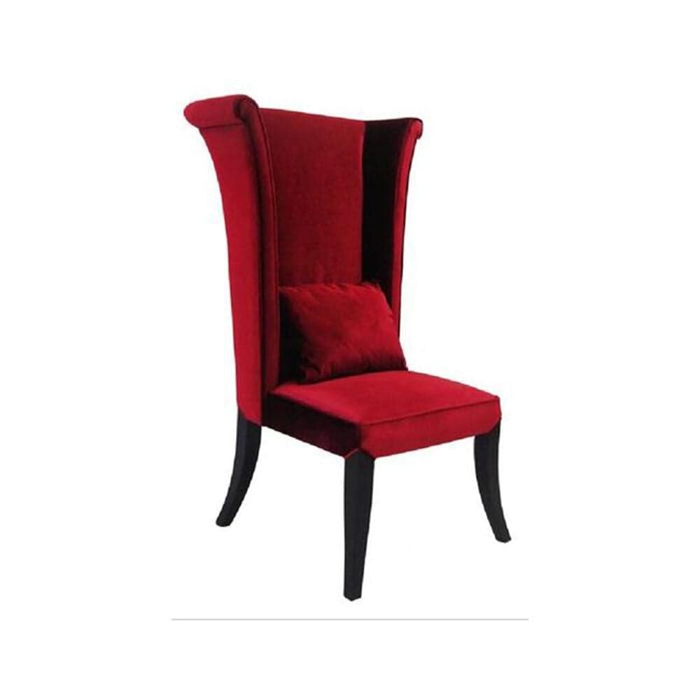 Blue River Mad Hatter Dining Chair in Red Velvet, , large