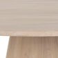37B Althea Round Dining Table in Light Oak - Only Table, , large