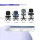 Regency Global Sourcing Comfort Series Swivel Computer Task Chair with Adjustable Arms in Navy Blue, , large