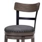Ashley Caitbrook Swivel Counter Stool in Antiqued Gray and Black, , large