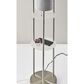 Adesso Trio Shelf Floor Lamp in Brushed Steel, , large
