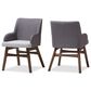 Baxton Studio Monte Arm Chair in Dark Walnut (Set of 2), , large
