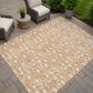 Dalyn Rug Company Soft Essentials Floral Copper 8" x 10" Indoor/Outdoor Area Rug, , large