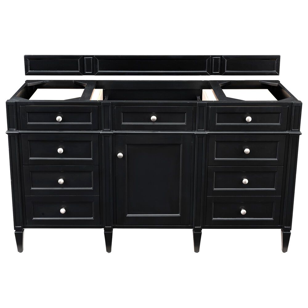 James Martin Brittany 60" Single Bathroom Vanity Cabinet in Black Onyx, , large