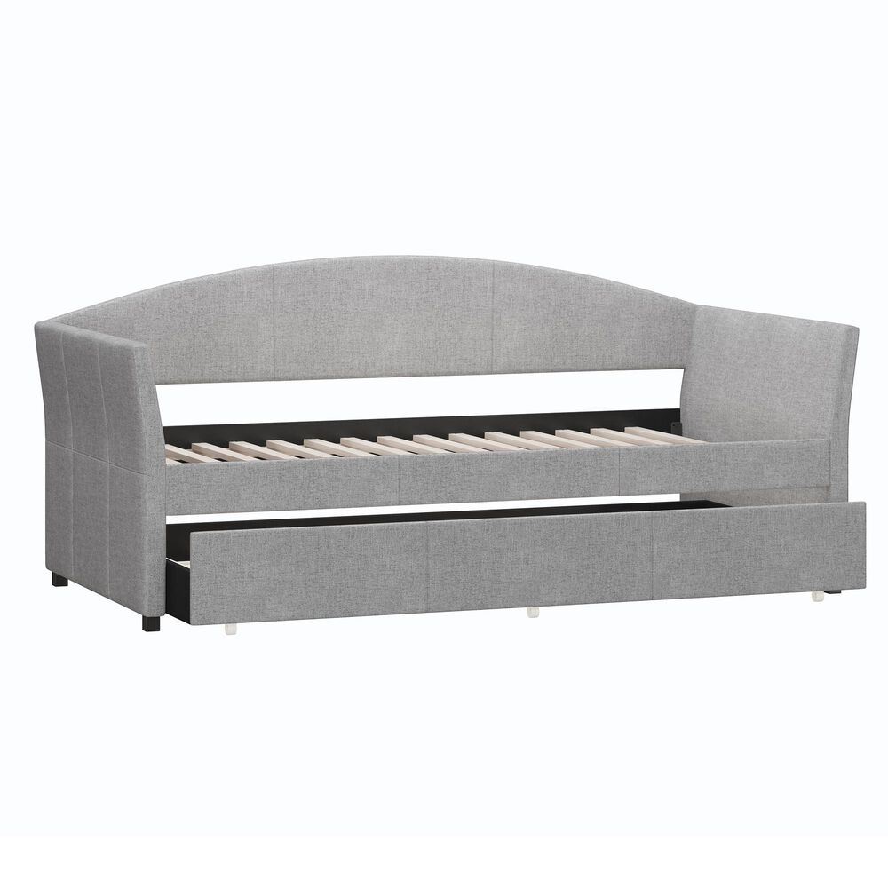 The Monday Company Westchester Upholstered Daybed with Trundle in Smoke Gray, , large