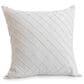 20" Square Throw Pillow in White, , large