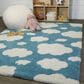 Balta Rugs Clouds 5"3" x 7" Blue Kids Area Rug, , large