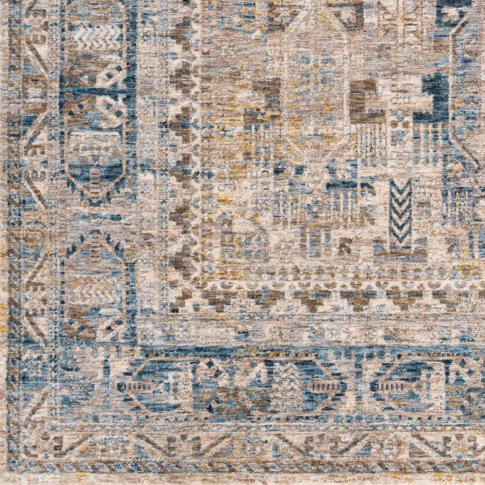 Surya Mirabel MBE-2302 6&#39;7&quot; x 9&#39;6&quot; Navy, Denim, Cream, Brown, Saffron, Taupe and Gray Area Rug, , large