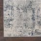 Nourison Rustic Textures Ivory, Grey and Slate Blue 6" x 9" Area Rug, , large