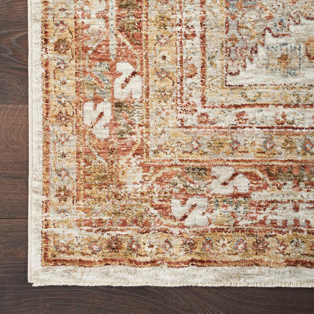 Nourison Sahar 2&#39;3&quot; x 10&#39;2&quot; Ivory and Multi Runner, , large