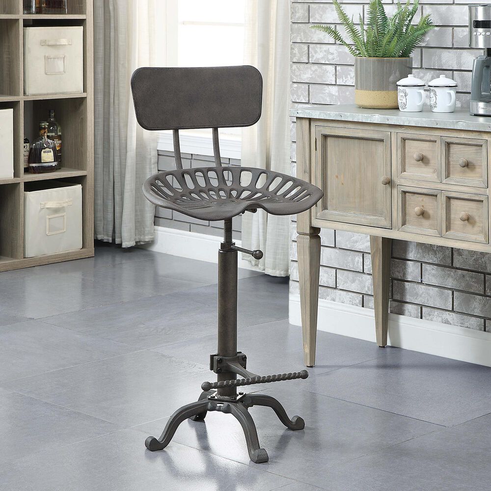 Carolina Chair and Table August Tractor Seat Stool in Industrial, , large