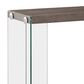 Pacific Landing Accent Table in Weathered Grey and Clear, , large