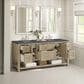 James Martin Vanities Breckenridge 72" Double Vanity in Whitewashed Oak with 3 cm Parisien Bleu Quartz Top, , large
