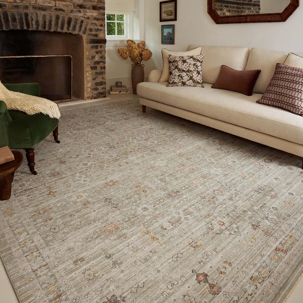Loloi II Ida 5&#39;3&quot; x 7&#39;6&quot; Spa and Multicolor Area Rug, , large