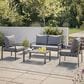 CorLiving Eden 4-Piece Patio Conversation Set in Grey, , large