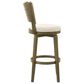 Armen Living Winsley Swivel Bar Height Stool in Putty Brown, , large