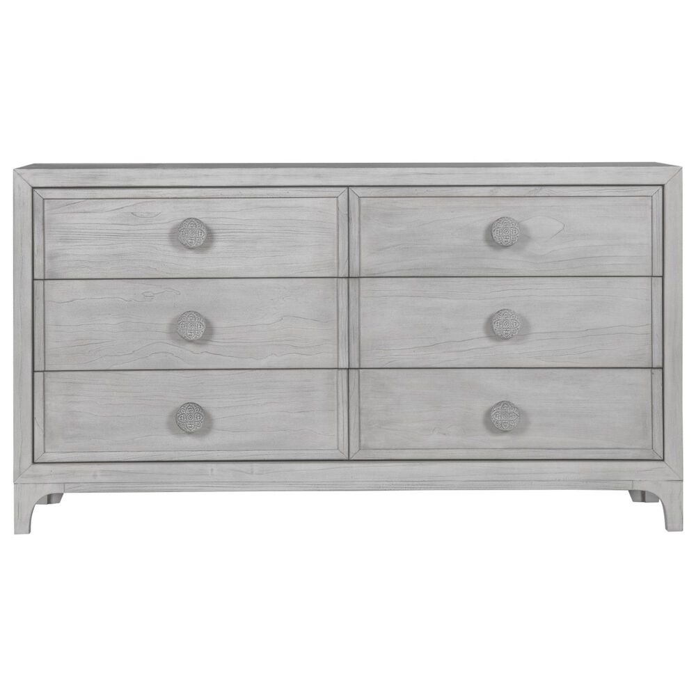 Urban Home Boho Chic 6-Drawer Dresser in Washed White, , large
