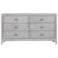 Urban Home Boho Chic 6-Drawer Dresser in Washed White, , large