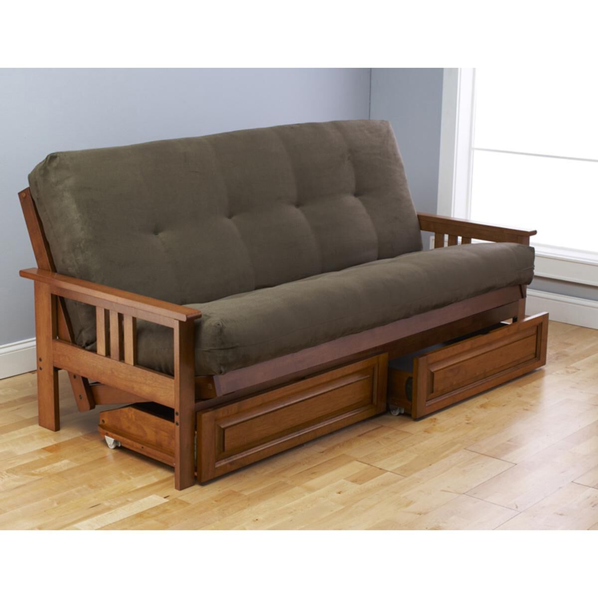 Kodiak Furniture Monterey Futon Frame with Drawers in Barbados