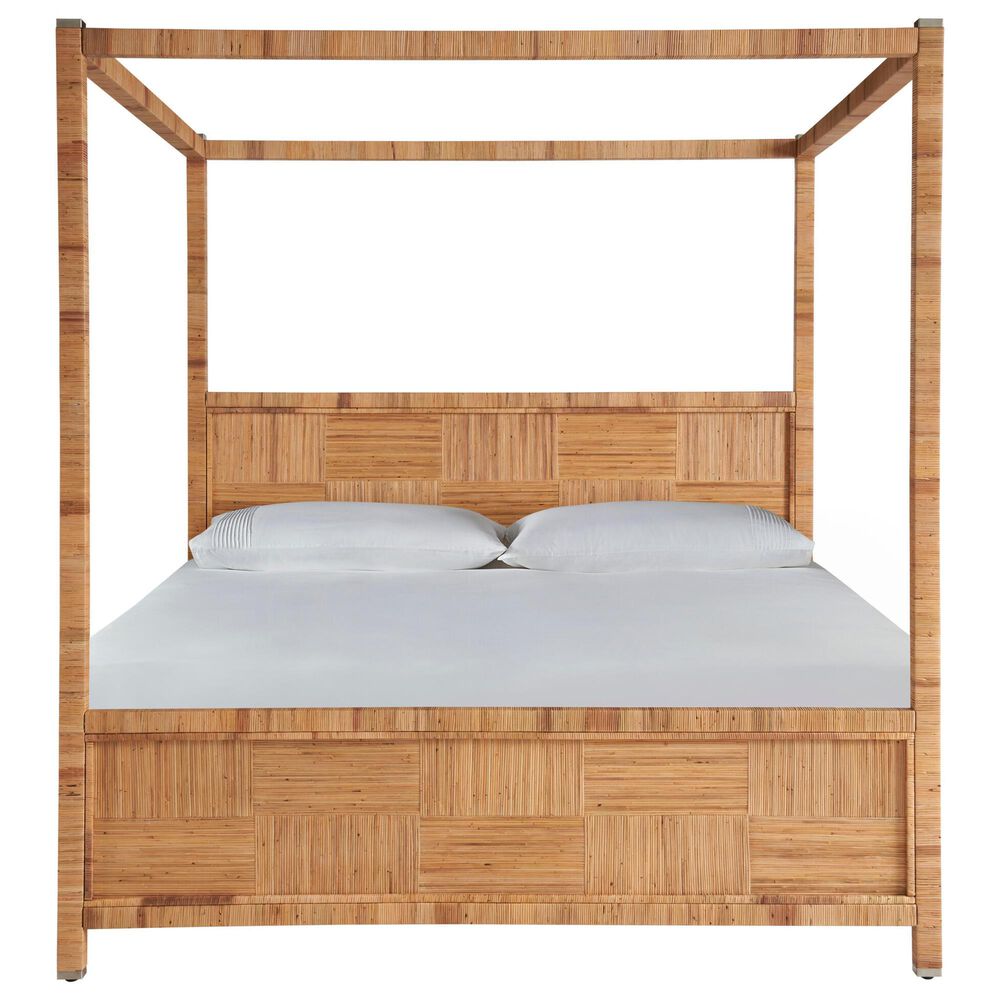 Universal Furniture Weekender 5-Piece King Canopy Bedroom Set in Natural and Sand Dune, , large