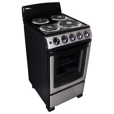 Danby 20" Coil Free Standing Range in Stainless Steel, , large