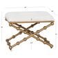 Linon Home Decor Campaign Sphere Stool in Gold, , large