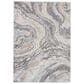 Jaipur Ferris Turtledove, Gargoyle, Frost Gray, Cloud Dancer and White Pepper 8" x 10" Area Rug, , large
